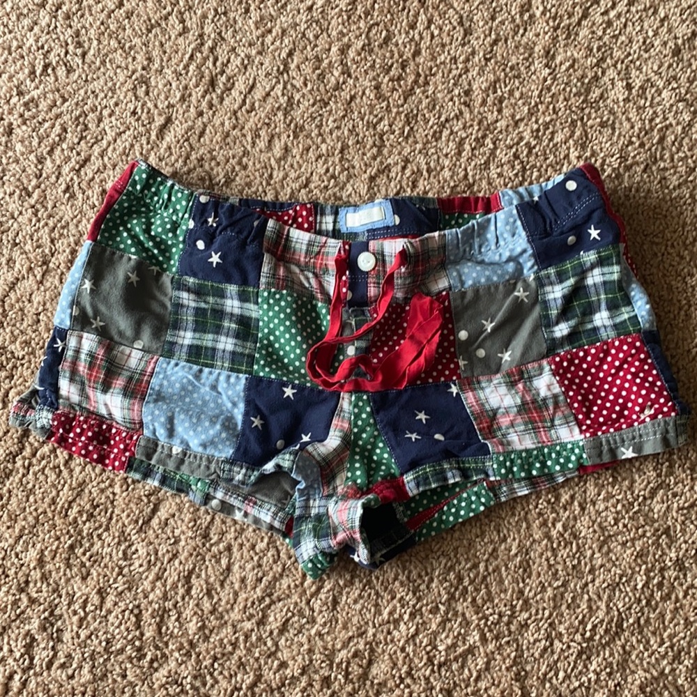 Aerie Patchwork Pajama Shorts